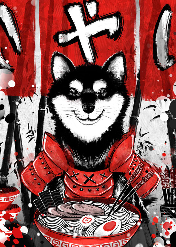 Japan Shiba Ramen Poster