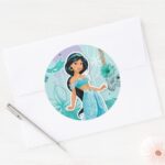Jasmine Courageous Classic Round Sticker