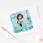 Jasmine Courageous Square Sticker