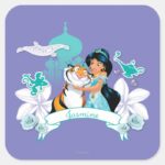 Jasmine Gentle And Graceful Square Sticker
