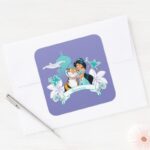 Jasmine Gentle And Graceful Square Sticker