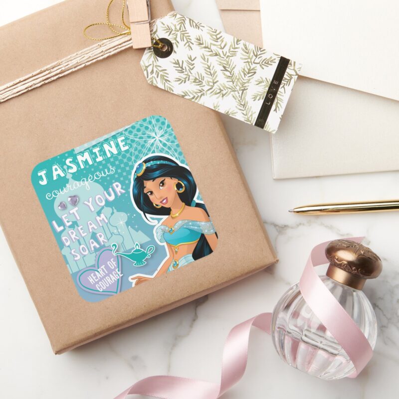 Jasmine Let Your Dreams Soar Square Sticker Jasmine Let Your Dreams Soar Square Sticker