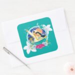 Jasmine Ready For Adventure Square Sticker