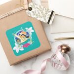 Jasmine Ready For Adventure Square Sticker