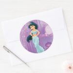 Jasmine Princess Classic Round Sticker