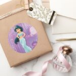 Jasmine Princess Classic Round Sticker