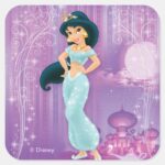 Jasmine Princess Square Sticker