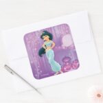Jasmine Princess Square Sticker
