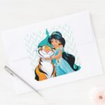 Jasmine And Rajah Square Sticker