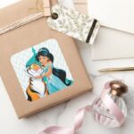 Jasmine And Rajah Square Sticker