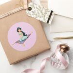 Jasmine On Magic Carpet Classic Round Sticker