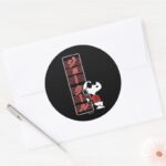 Joe Cool Japanese Neon Lights Classic Round Sticker