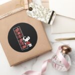 Joe Cool Japanese Neon Lights Classic Round Sticker