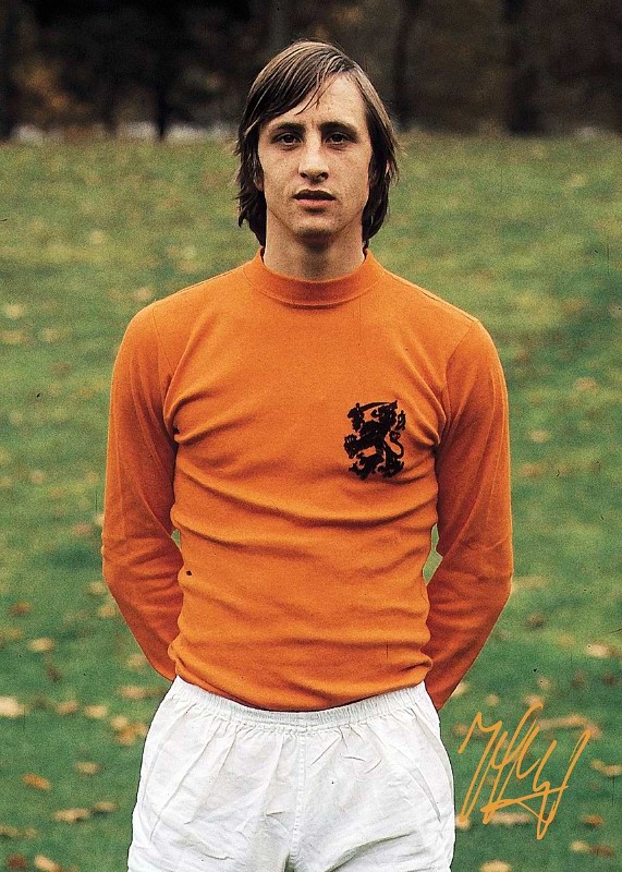 Johan Cruyff Football Poster