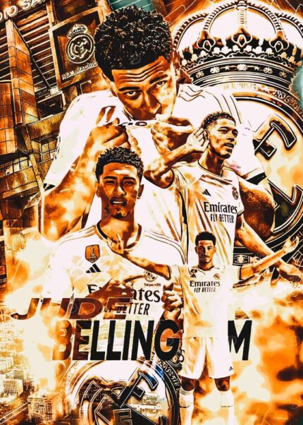 Jude Bellingham Football Poster
