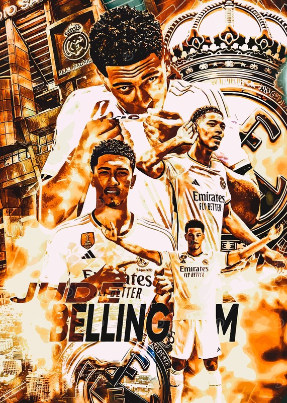 Jude Bellingham Football Poster