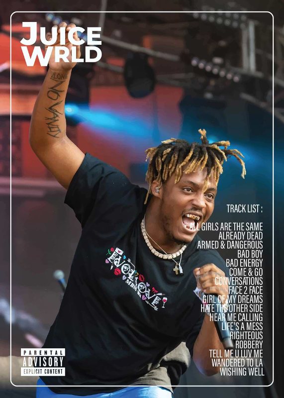 Juice WRLD Concert Music Poster