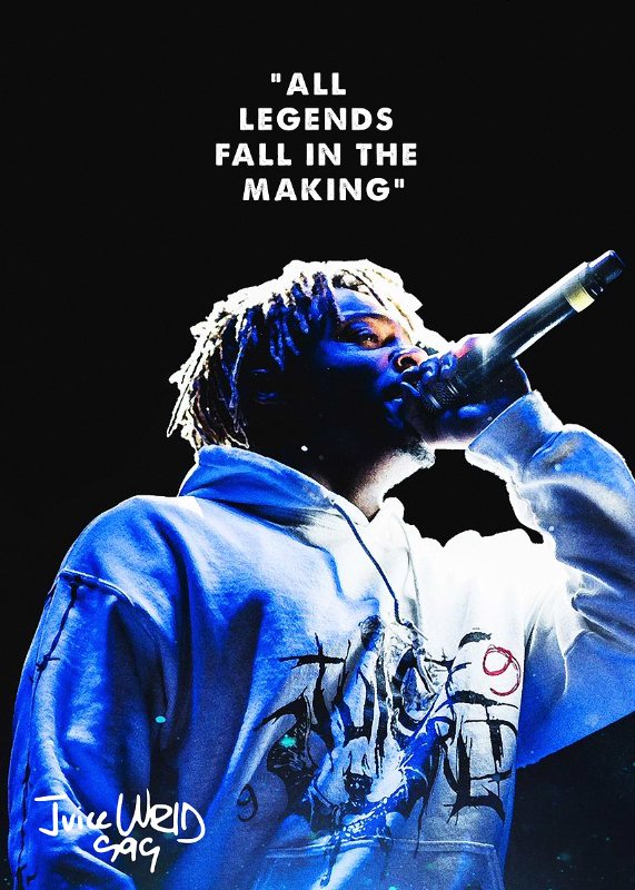 Juice WRLD Quote Music Poster