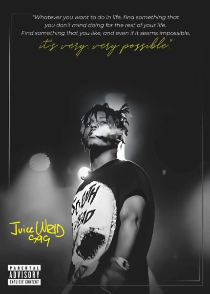 Juice Wrld 999 Quote Music Poster