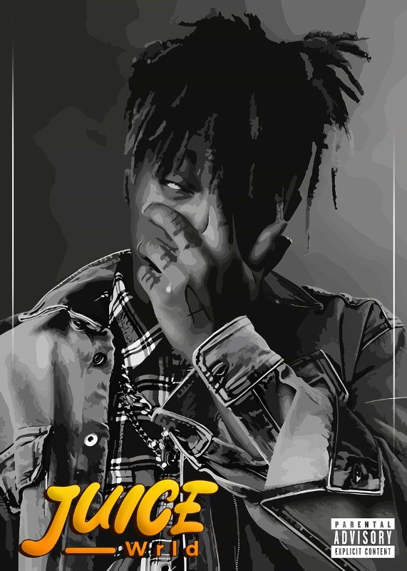 Juice Wrld Portrait Music Poster