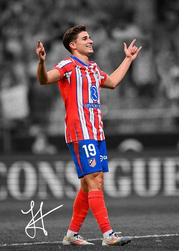 Julian Alvarez ATLETICO MADRID Soccer Poster