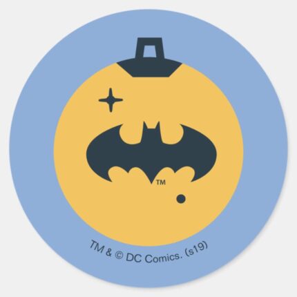 Justice League Batman Holiday Bauble Classic Round Sticker