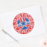 Justice League Logo Classic Round Sticker