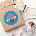 Justice League Against All Odds Classic Round Sticker