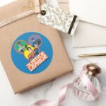 Justice League Strength In Numbers Classic Round Sticker