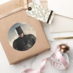 Justice League Batman On Battlefield Classic Round Sticker