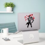 Justice League Cyborg Digital Noir Pop Art Sticker