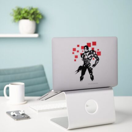Justice League Cyborg Digital Noir Pop Art Sticker