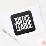 Justice League Justice League Logo Square Sticker
