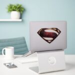 Justice League Metallic Superman Symbol Sticker