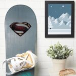 Justice League Metallic Superman Symbol Sticker