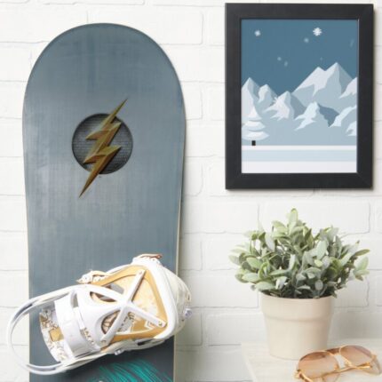 Justice League The Flash Metallic Bolt Symbol Sticker