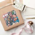 Justice League Of America First Issue Square Sticker