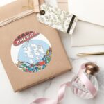 Justice League Of America Group Classic Round Sticker