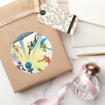 Justice League Of America Issue 12 June Classic Round Sticker