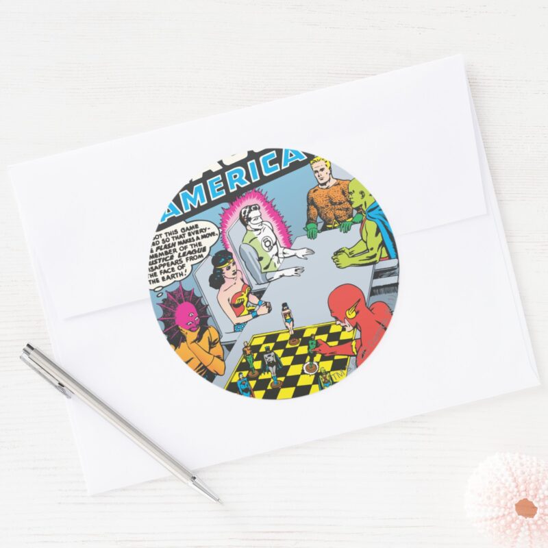 Justice League Of America Issue 1 Nov Classic Round Sticker