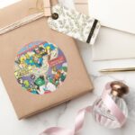 Justice League Of America Issue 21 Aug Classic Round Sticker