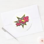 KA POW CLASSIC ROUND STICKER