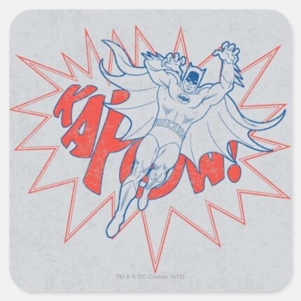 KAPOW Batman Graphic Square Sticker
