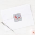 KAPOW Batman Graphic Square Sticker