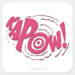 KAPOW SQUARE STICKER
