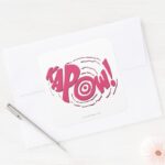 KAPOW SQUARE STICKER