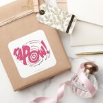 KAPOW SQUARE STICKER