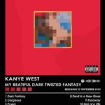 Kanye West My Beautiful Dark Twisted Fantasy Music Poster