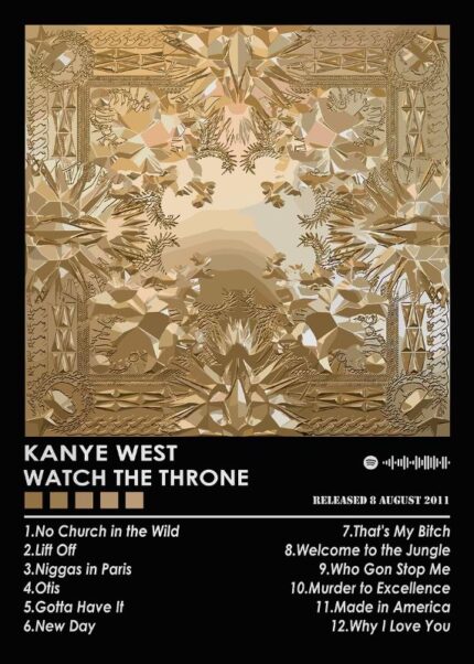 Kanye West Watch The Throne Music Poster
