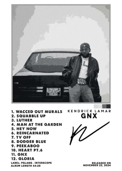 Kendrick Lamar Music Poster